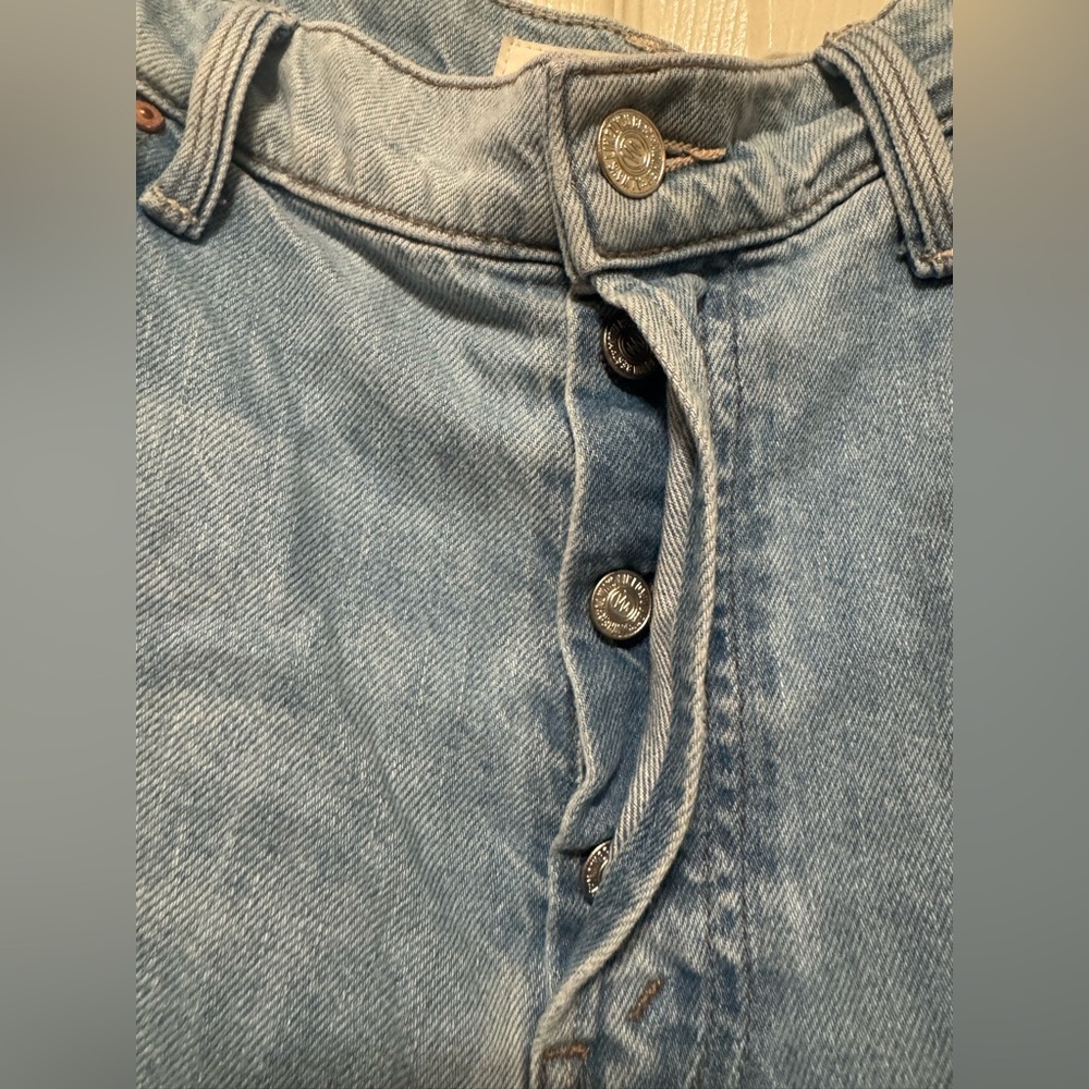 MOTHER Women's Straight Leg Jeans in Light Blue - Picture 9 of 16